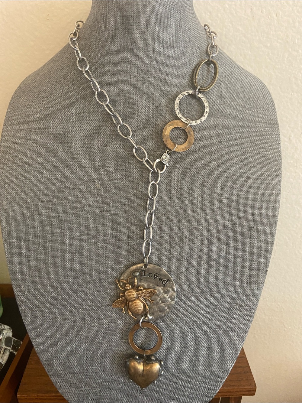 Vintage BEELOVED Necklace By Art by Amy Labbe